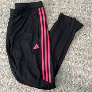 Adidas Pink 3 Stripe Track Pants